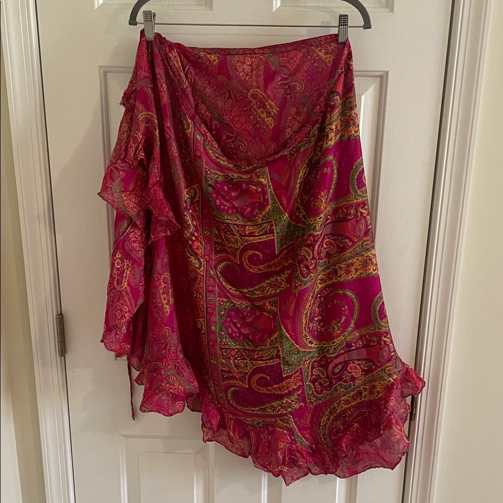 Jezebel Pink and Orange Paisley Wrap